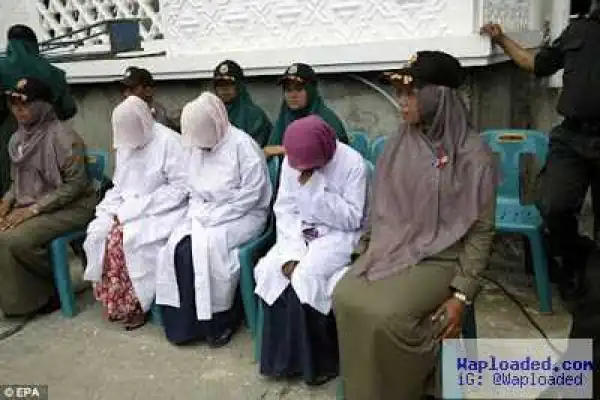 Photos: Women Flogged For Having Premarital S*x In Indonesia